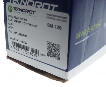 679 р. Стойка стабилизатора SMART Fortwo (07-) переднего TEKNOROT TEKNOROT sm-126  с доставкой в г. Майкоп. Увеличить фотографию 4