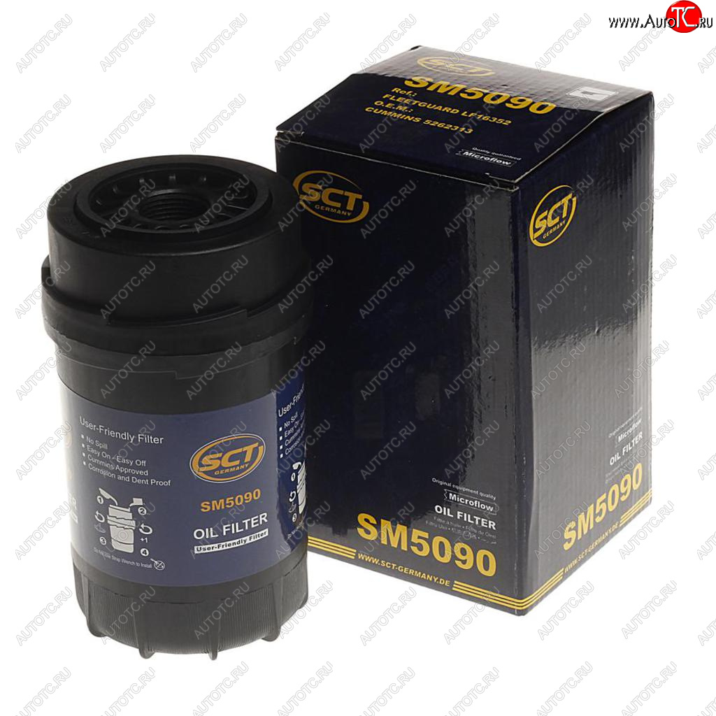 1 679 р. Фильтр масляный ГАЗ-3309,3310 (дв.CUMMINS ISF 3.8 D-245.7) SCT MANNOL MANNOL sm 5090  с доставкой в г. Майкоп