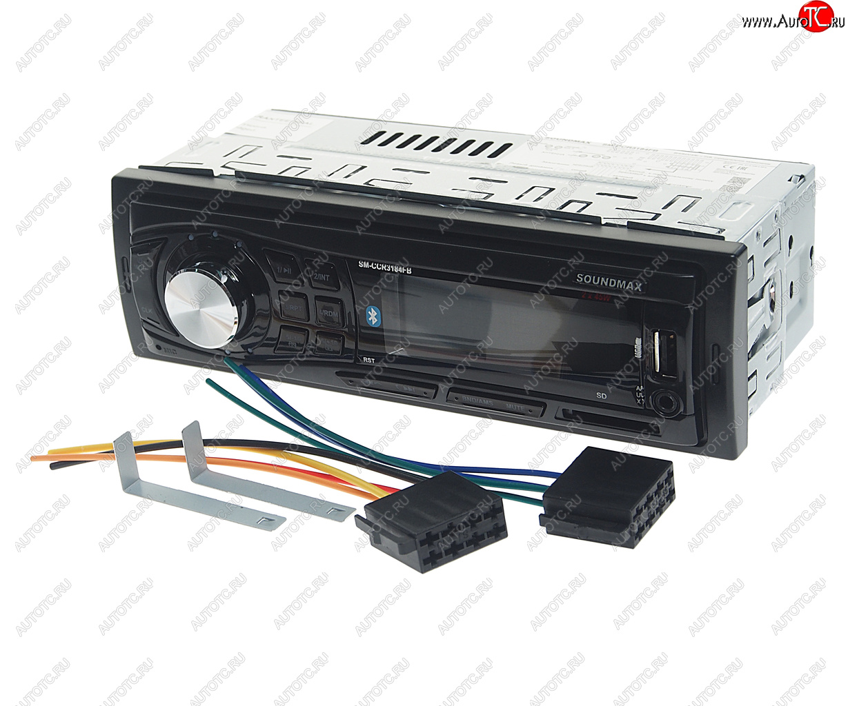 2 399 р. Магнитола автомобильная 1DIN 24V SOUNDMAX SOUNDMAX sm-ccr3184fb  с доставкой в г. Майкоп