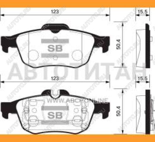 1 789 р. Колодки тормозные задние (4шт.) SANGSIN Nissan Primera 3 седан P12 (2001-2008)  с доставкой в г. Майкоп