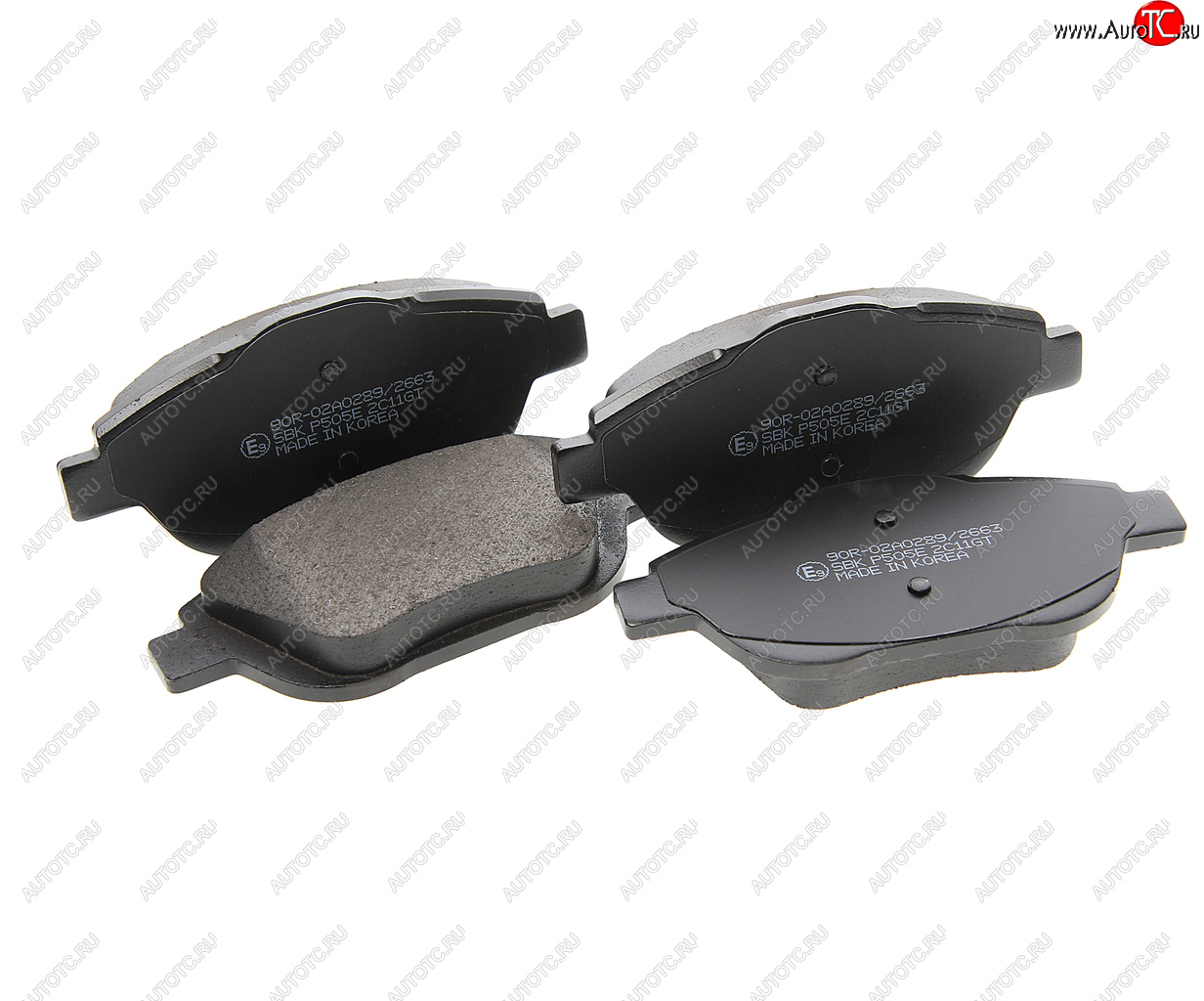 2 159 р. Колодки тормозные передние (4шт.) SANGSIN CITROEN C3 дорестайлинг (2009-2015)  с доставкой в г. Майкоп