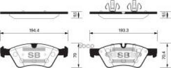 Колодки тормозные передние (4шт.) SANGSIN Mercedes-Benz ML class W164 рестайлинг (2008-2011)