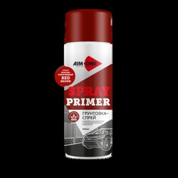 258 р. Грунт красно-коричневый аэрозоль 450мл Spray Primer Red Brown AIM-ONE AIM-ONE spr-rb142 AIM-ONE spr-rb142  с доставкой в г. Майкоп. Увеличить фотографию 1