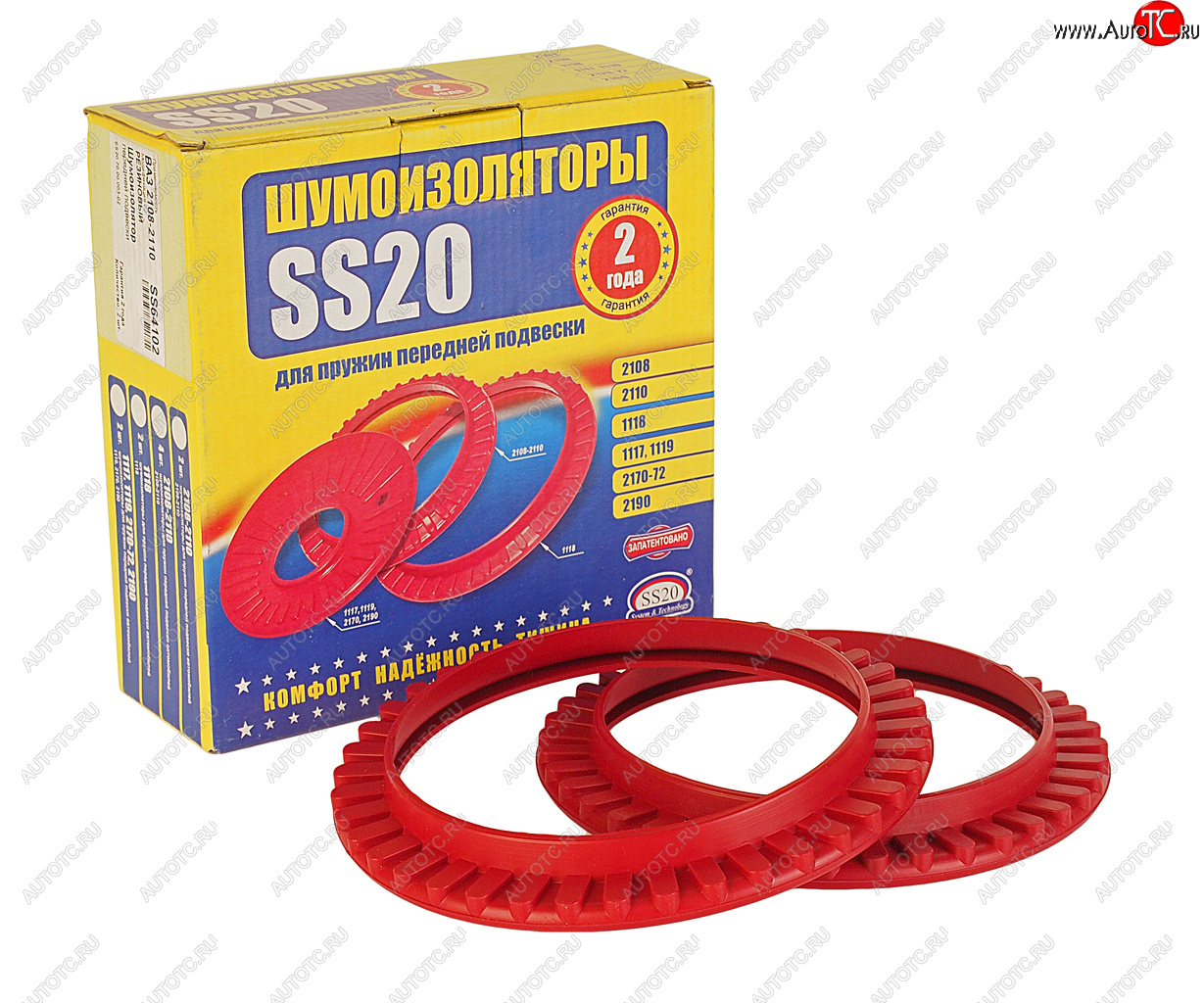 399 р. Прокладка ВАЗ-2108 пружины передней SS20 (2шт.) комплект SS20 ss64102  с доставкой в г. Майкоп