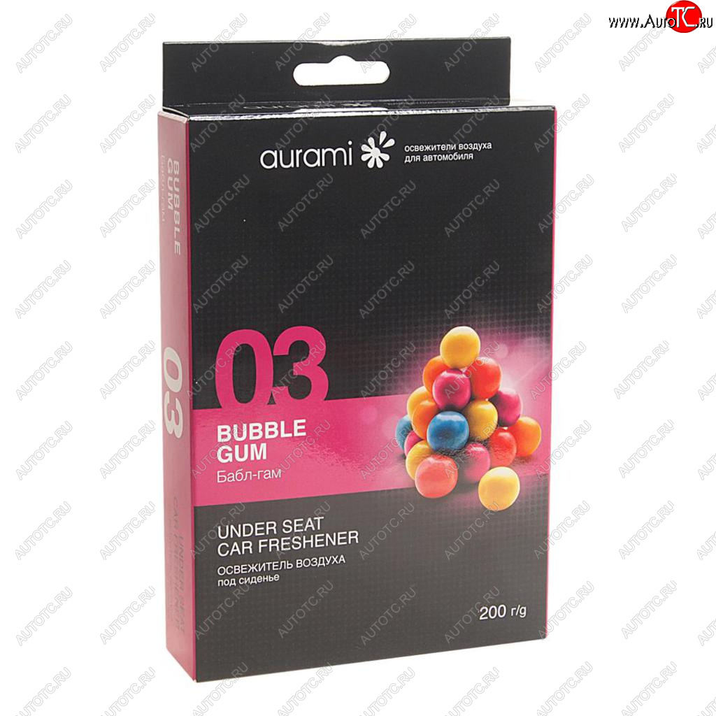 278 р. Ароматизатор под сиденье гелевый (bubble gum) AURAMI AURAMI std-03  с доставкой в г. Майкоп