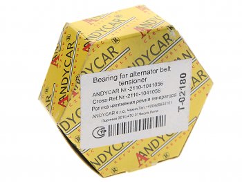 759 р. Ролик натяжной ВАЗ-2110,2170 привода компрессора ANDYCAR ANDYCAR t-02180  с доставкой в г. Майкоп. Увеличить фотографию 3