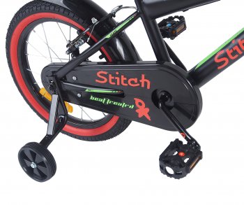 6 699 р. Велосипед 16 1-ск. (4-6 лет) черный STITCH STITCH t18b907-16 STITCH t18b907-16  с доставкой в г. Майкоп. Увеличить фотографию 2