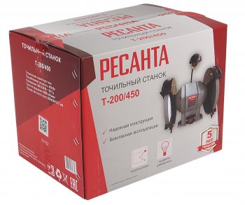 7 499 р. Точило 450Вт 200мм 2950обмин. РЕСАНТА РЕСАНТА т-200450  с доставкой в г. Майкоп. Увеличить фотографию 6