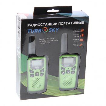 2 799 р. Рация 2шт. TURBOSKY TURBOSKY t 25 green  с доставкой в г. Майкоп. Увеличить фотографию 3