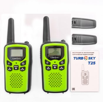 2 799 р. Рация 2шт. TURBOSKY TURBOSKY t 25 green  с доставкой в г. Майкоп. Увеличить фотографию 7