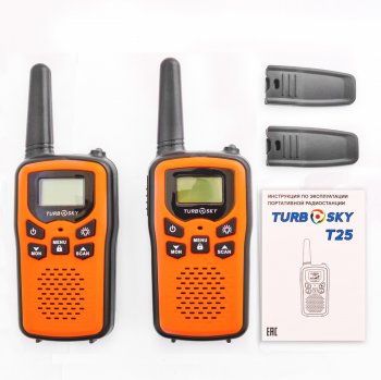2 889 р. Рация 2шт. TURBOSKY TURBOSKY t 25 orange  с доставкой в г. Майкоп. Увеличить фотографию 6
