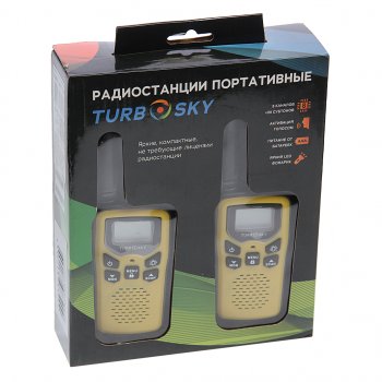 2 799 р. Рация 2шт. TURBOSKY TURBOSKY t 25 yellow TURBOSKY t 25 yellow  с доставкой в г. Майкоп. Увеличить фотографию 3