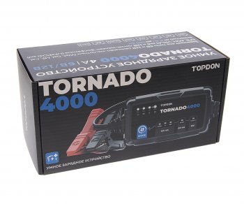 6 749 р. Устройство зарядное 6-12V 4А 150Ач (автомат) IP 65 TOPDON TOPDON t4000  с доставкой в г. Майкоп. Увеличить фотографию 3