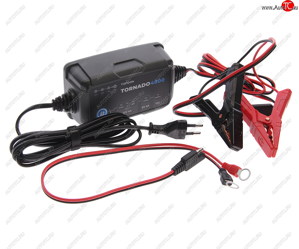 6 749 р. Устройство зарядное 6-12V 4А 150Ач (автомат) IP 65 TOPDON TOPDON t4000  с доставкой в г. Майкоп
