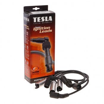 2 499 р. Провод высоковольтный DAEWOO Nexia (8V) CHEVROLET Lanos (8V),Aveo (1.4) (8V) комплект TESLA TESLA t738b  с доставкой в г. Майкоп. Увеличить фотографию 1