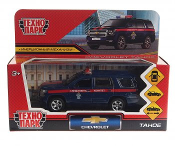 819 р. Модель автомобиля CHEVROLET Tahoe металлическая ТЕХНОПАРК ТЕХНОПАРК tahoe-12com-bu  с доставкой в г. Майкоп. Увеличить фотографию 1