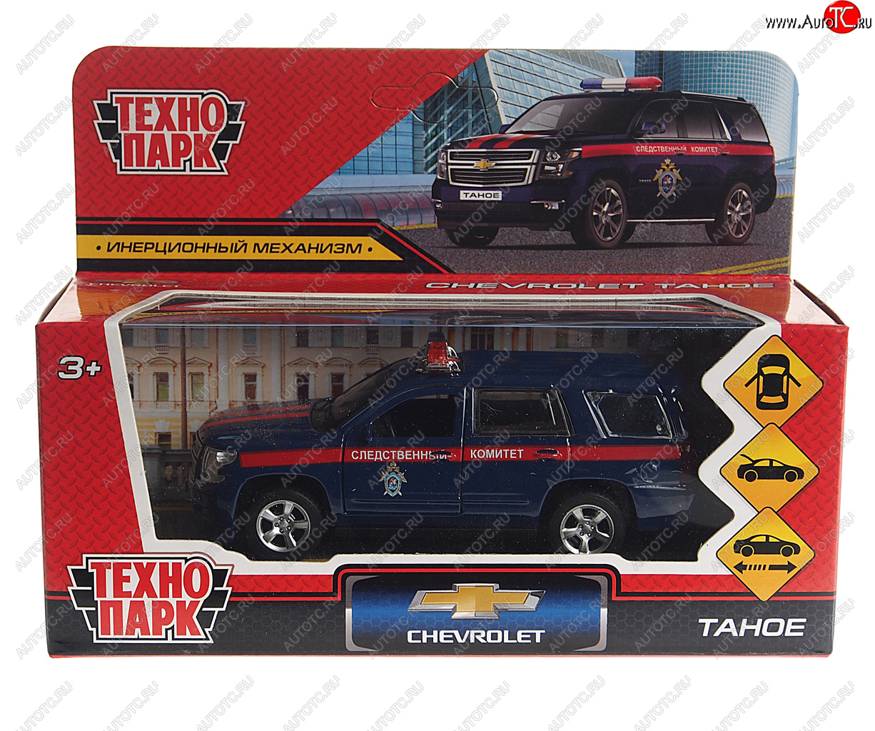 819 р. Модель автомобиля CHEVROLET Tahoe металлическая ТЕХНОПАРК ТЕХНОПАРК tahoe-12com-bu  с доставкой в г. Майкоп