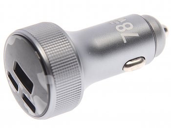 1 099 р. Устройство зарядное в прикуриватель 3USB 12V TFN TFN tfn-cc-acc-78w-gr  с доставкой в г. Майкоп. Увеличить фотографию 1