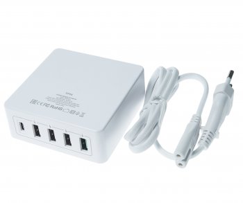2 059 р. Устройство зарядное в розетку 5 USB TFN TFN tfn-wc05  с доставкой в г. Майкоп. Увеличить фотографию 2