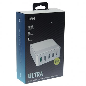 2 059 р. Устройство зарядное в розетку 5 USB TFN TFN tfn-wc05  с доставкой в г. Майкоп. Увеличить фотографию 3