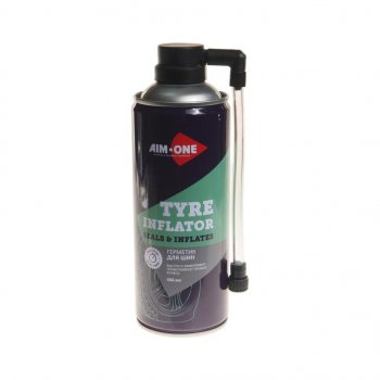 389 р. Герметик шин 450мл аэрозоль Tyre Inflator AIM-ONE AIM-ONE ti-270  с доставкой в г. Майкоп. Увеличить фотографию 1