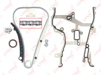10 999 р. Комплект цепи ГРМ OPEL Astra J (1.4) (цепь+башмак+2 успокоит+натяж+звезда+прокл кр ГРМ+сальник) LYNX LYNX tk0011  с доставкой в г. Майкоп. Увеличить фотографию 1