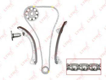 12 199 р. Комплект цепи ГРМ TOYOTA Corolla (97-) (1.41.61.8) (цепь+башмак натяж+успок+натяж+2 звезды) LYNX LYNX tk0038  с доставкой в г. Майкоп. Увеличить фотографию 1