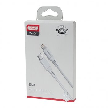 779 р. Кабель iPhone (5-)-USB Type C 1м белый XO XO tk04 mfi white  с доставкой в г. Майкоп. Увеличить фотографию 2
