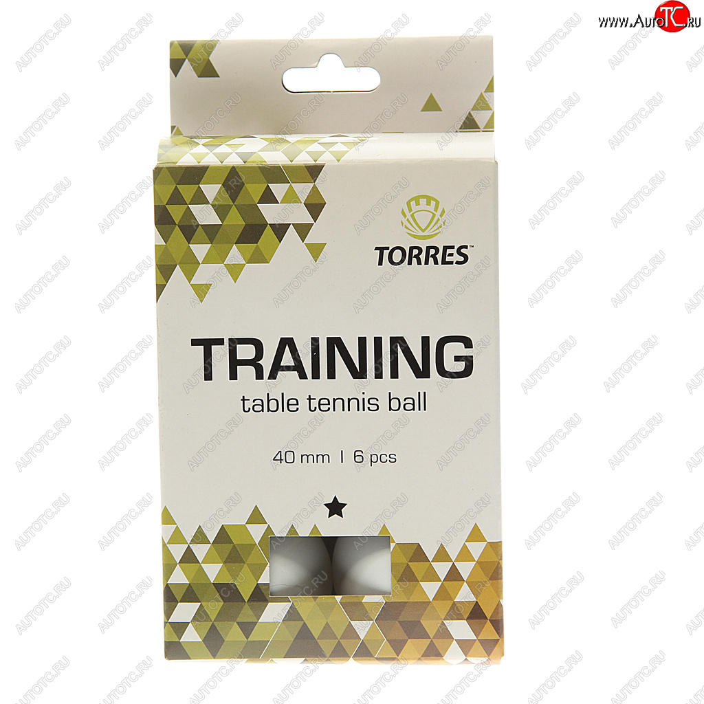 254 р. Шарик для настольного тенниса 6шт. Training 1 TORRES TORRES tt21016  с доставкой в г. Майкоп