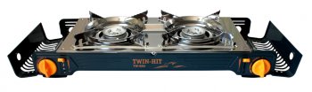6 599 р. Плита газовая портативная двойная в кейсе (с переходником) Twin-Hit TOURIST TOURIST tw-850  с доставкой в г. Майкоп. Увеличить фотографию 2