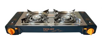 6 599 р. Плита газовая портативная двойная в кейсе (с переходником) Twin-Hit TOURIST TOURIST tw-850  с доставкой в г. Майкоп. Увеличить фотографию 3