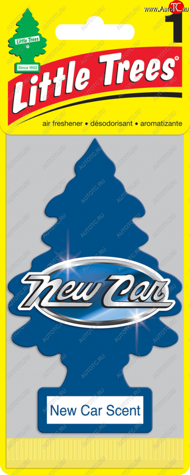159 р. Ароматизатор подвесной пластина (новая машина) Елочка CAR FRESHNER CAR FRESHNER u1p-10189-russ  с доставкой в г. Майкоп