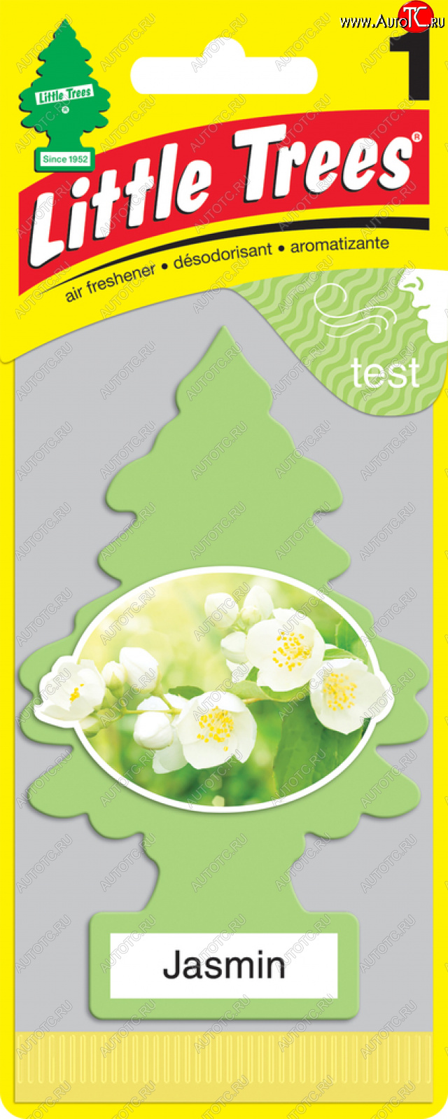 159 р. Ароматизатор подвесной пластина (жасмин) Елочка CAR FRESHNER CAR FRESHNER u1p-10433-russ  с доставкой в г. Майкоп