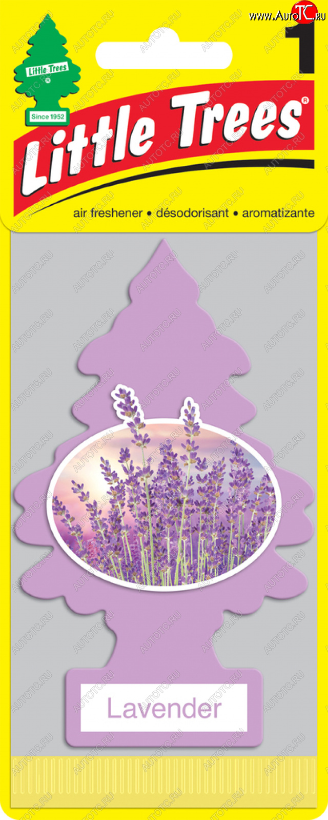 159 р. Ароматизатор подвесной пластина (лаванда) Елочка CAR FRESHNER CAR FRESHNER u1p-10435-russ  с доставкой в г. Майкоп
