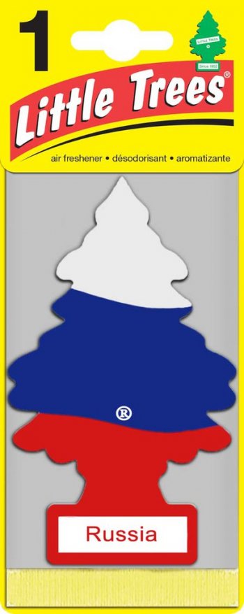 159 р. Ароматизатор подвесной пластина (ваниль) российский флаг Елочка CAR FRESHNER CAR FRESHNER u1p-19974-russ  с доставкой в г. Майкоп. Увеличить фотографию 1