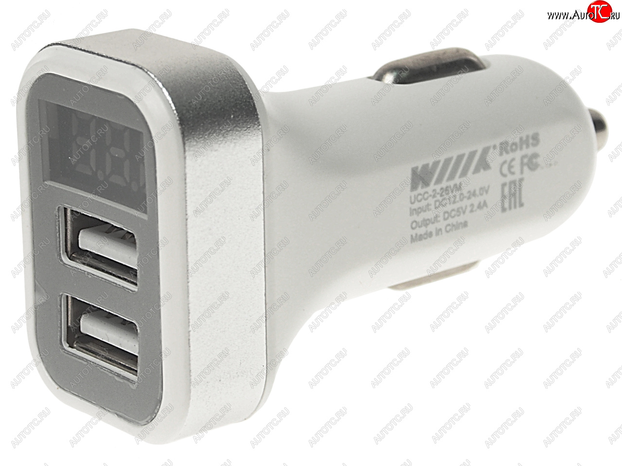 489 р. Устройство зарядное в прикуриватель 2USB 12V WIIIX WIIIX ucc-2-26-vm-w WIIIX ucc-2-26-vm-w  с доставкой в г. Майкоп