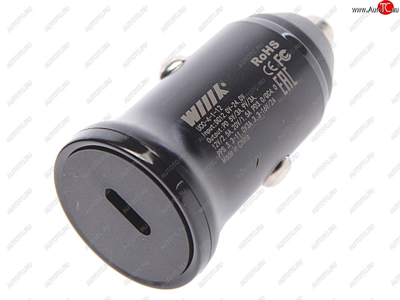 569 р. Устройство зарядное в прикуриватель 1USB Type C 12V WIIIX WIIIX ucc-4-1-12  с доставкой в г. Майкоп