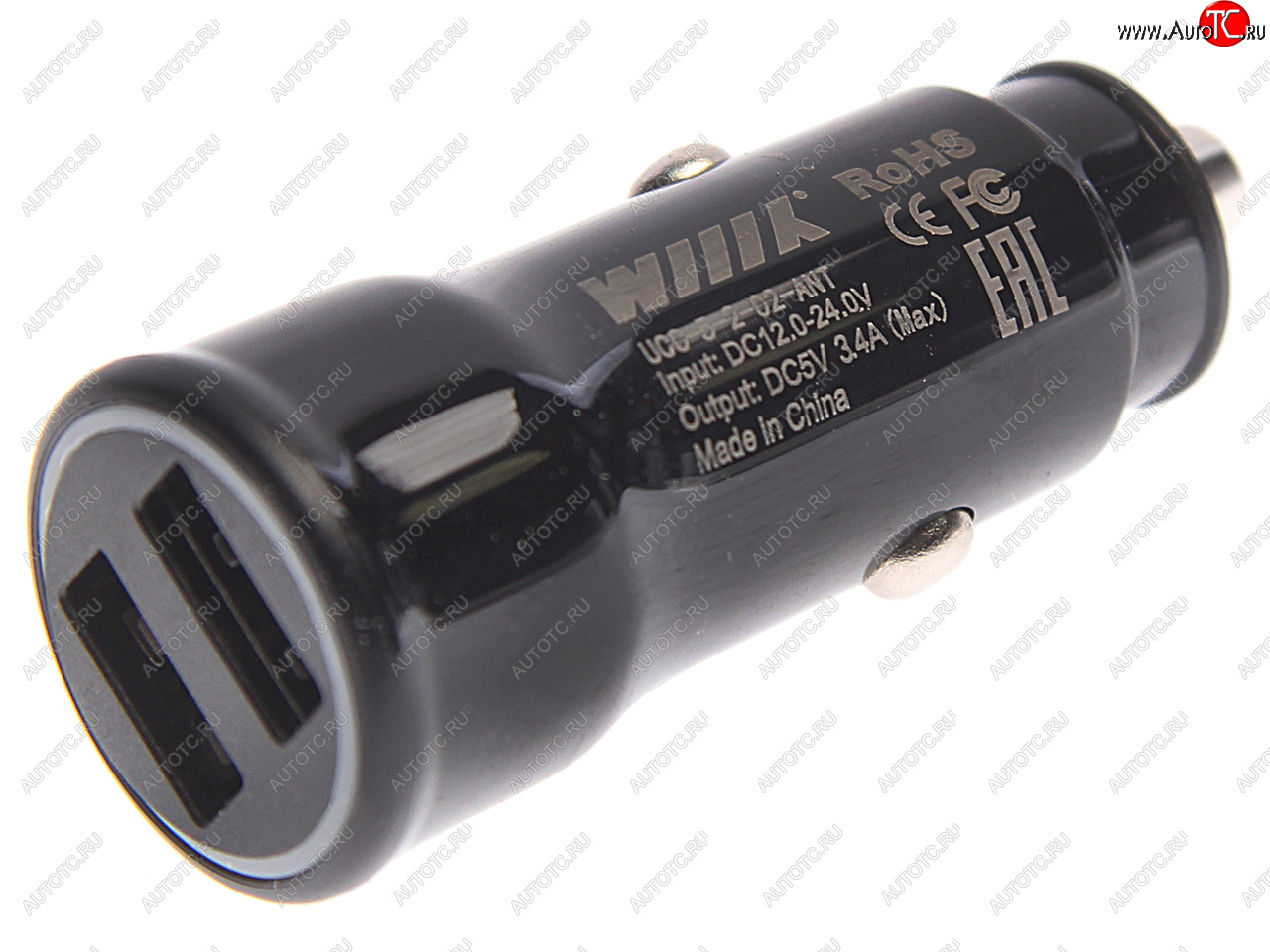 369 р. Устройство зарядное в прикуриватель 2USB 12V WIIIX WIIIX ucc-5-2-02-ant  с доставкой в г. Майкоп