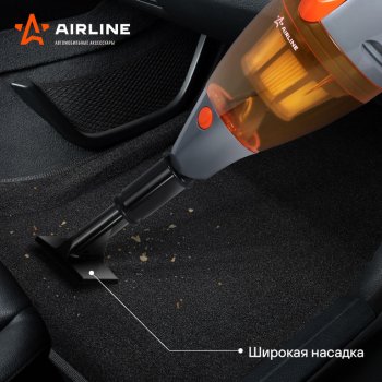 3 199 р. Пылесос автомобильный 12V 150W в прикуриватель (4 насадки) AIRLINE AIRLINE vca-03  с доставкой в г. Майкоп. Увеличить фотографию 15