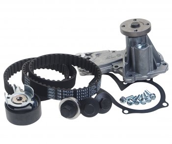 15 299 р. Комплект ремня ГРМ FORD Fusion (02-12),Focus 3 (10-) с насосом водяным SKF SKF vkmc04226  с доставкой в г. Майкоп. Увеличить фотографию 1