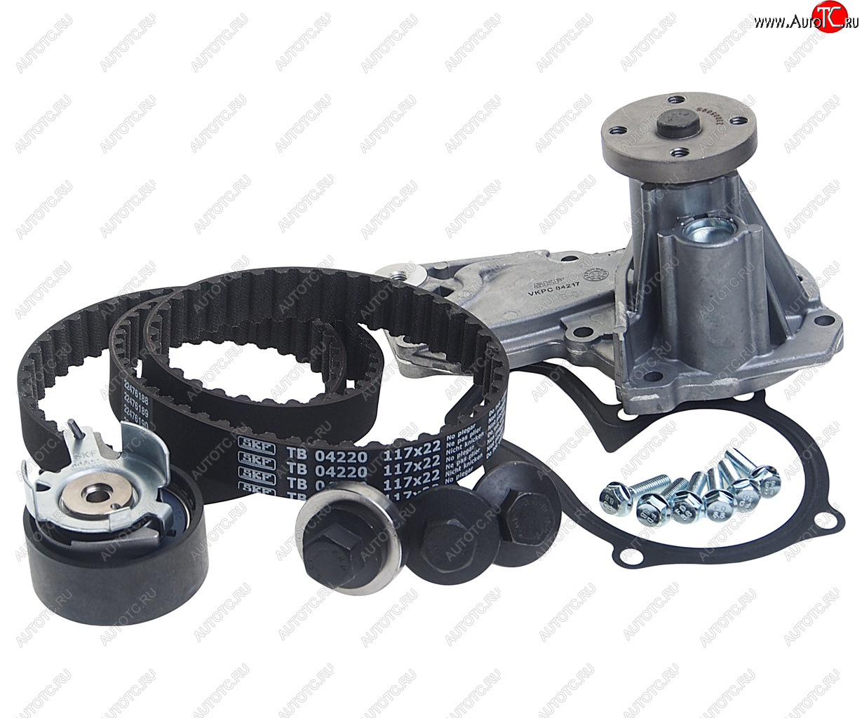 15 299 р. Комплект ремня ГРМ FORD Fusion (02-12),Focus 3 (10-) с насосом водяным SKF SKF vkmc04226  с доставкой в г. Майкоп