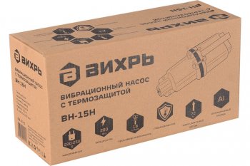 2 969 р. Насос погружной вибрационный 280Вт 18лмин. глубина погружения 3м подача 72м нижний забор ВИХРЬ ВИХРЬ вн-15н  с доставкой в г. Майкоп. Увеличить фотографию 19