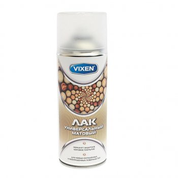 299 р. Лак бесцветный универсальный матовый аэрозоль 520мл VIXEN VIXEN vx-24001  с доставкой в г. Майкоп. Увеличить фотографию 1