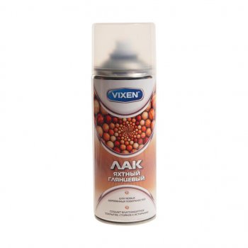 285 р. Лак бесцветный яхтный глянцевый аэрозоль 520мл VIXEN VIXEN vx-24002  с доставкой в г. Майкоп. Увеличить фотографию 1