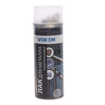 319 р. Лак для металла полиуретановый 520мл аэрозоль VIXEN VIXEN vx-24004  с доставкой в г. Майкоп. Увеличить фотографию 1
