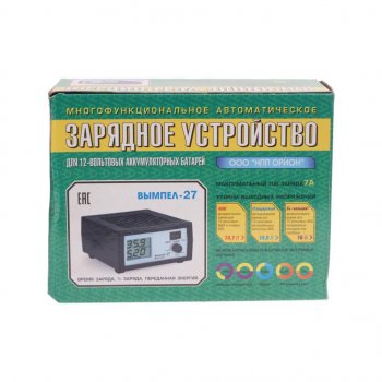 5 749 р. Устройство зарядное 12V 7А 220V (автомат) с ЖК дисплеем Вымпел 27 ОРИОН ОРИОН вымпел-27  с доставкой в г. Майкоп. Увеличить фотографию 3