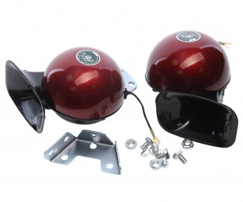1 849 р. Сигнал звуковой 12V 430320Hz комплект 2шт. TORINO TORINO w-2033(2021) red  с доставкой в г. Майкоп. Увеличить фотографию 1