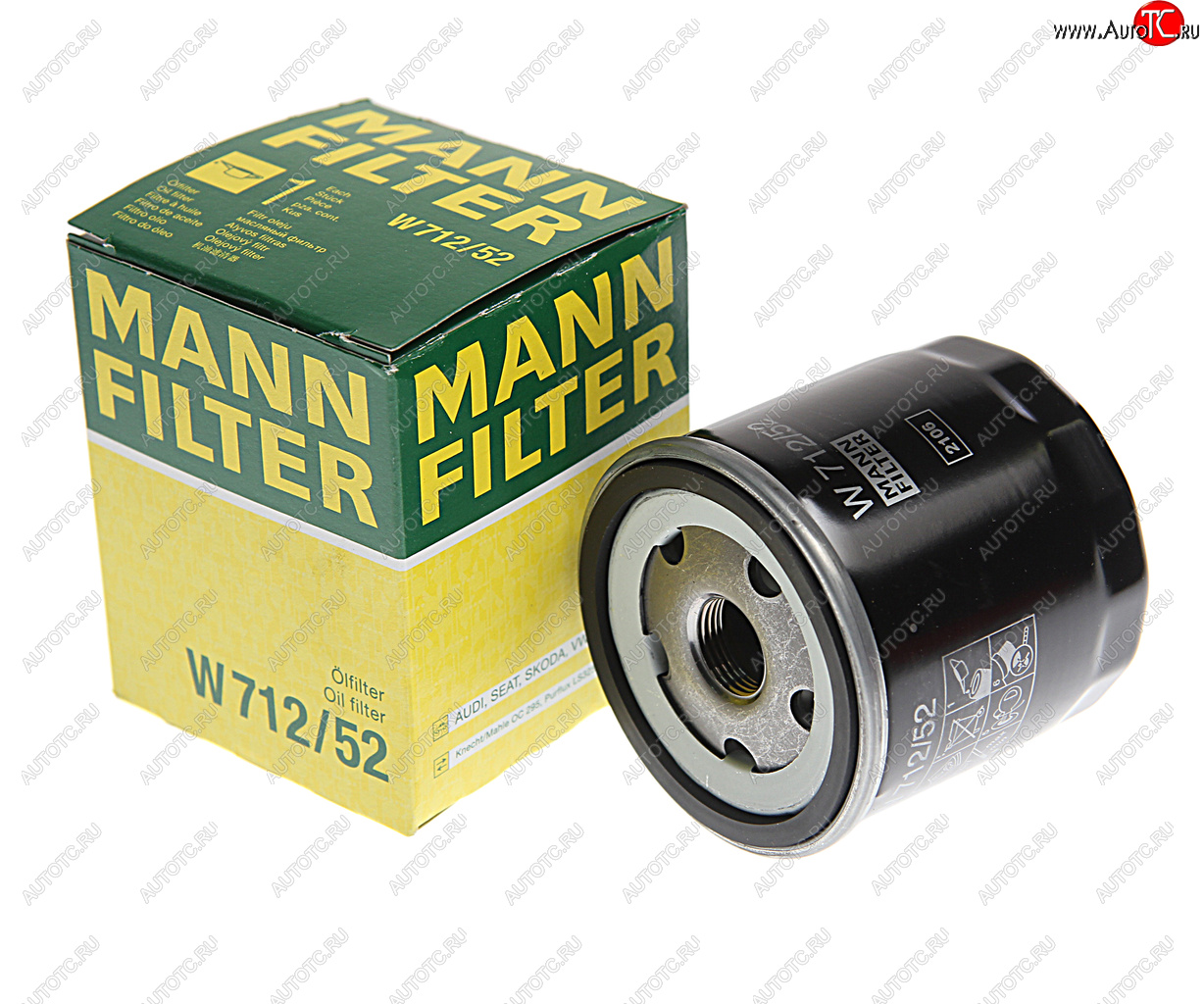 659 р. Фильтр масляный VW SKODA MANN MANN w71252  с доставкой в г. Майкоп