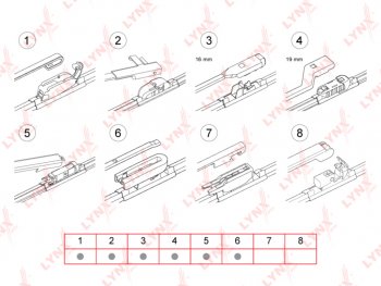 649 р. Щетка стеклоочистителя 400мм бескаркасная LYNX LYNX xf400  с доставкой в г. Майкоп. Увеличить фотографию 3