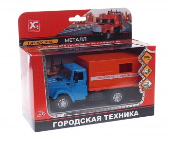 1 169 р. Модель автомобиля ЗИЛ-4331 мастерская (аварийная) металлическая NO NAME xg 877-a93b  с доставкой в г. Майкоп. Увеличить фотографию 1